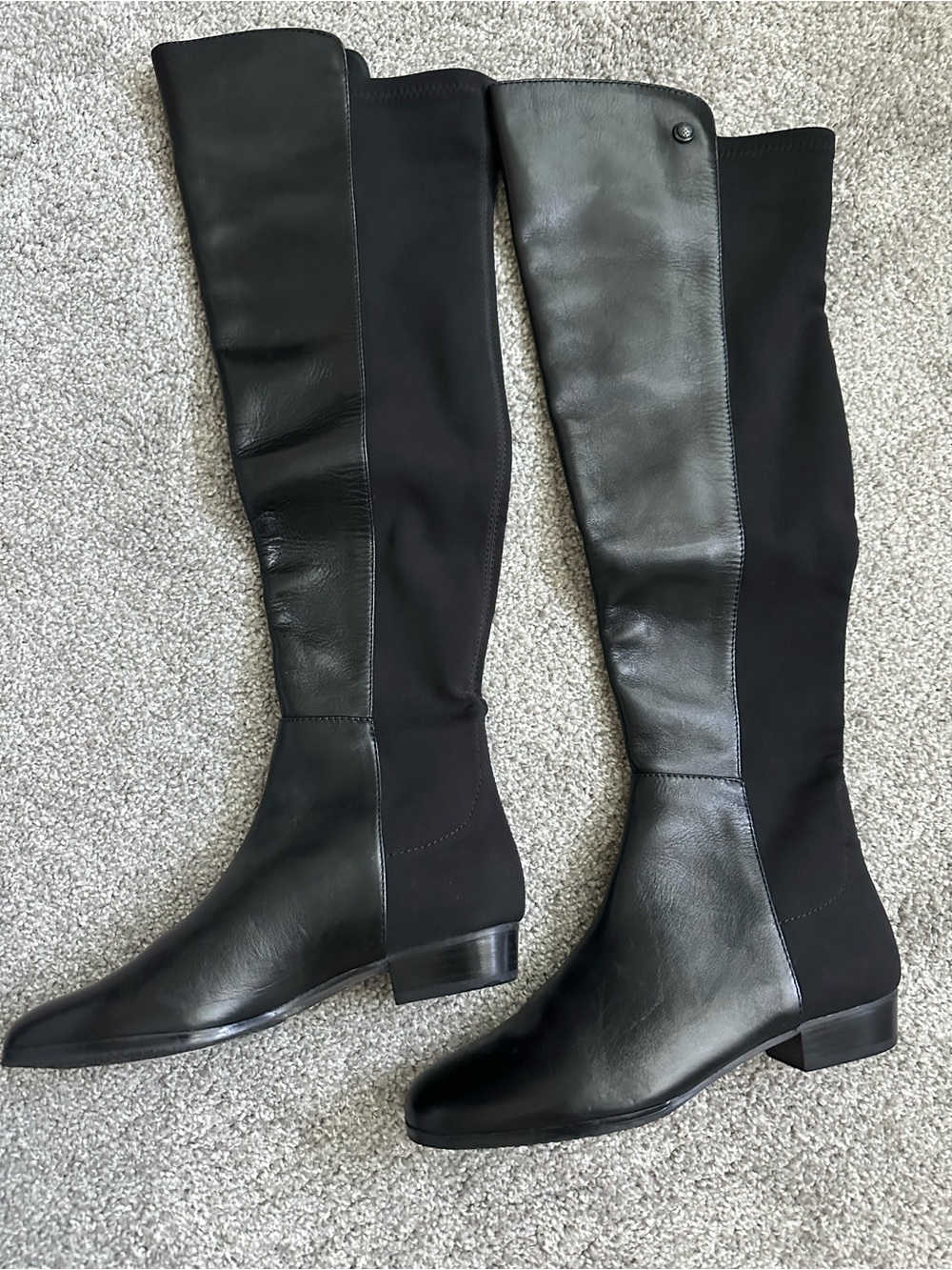 Vince Camuto Classic Black Over-the-Knee Women's Boots,size 5 1/2